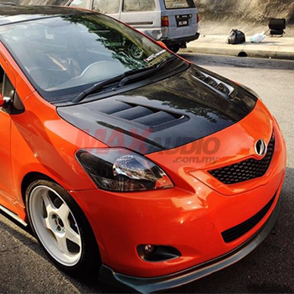 Buy Toyota Vios 2007 2012 Js Racing Style Super Light Weight Top Real Carbon Fiber Bottom Base 